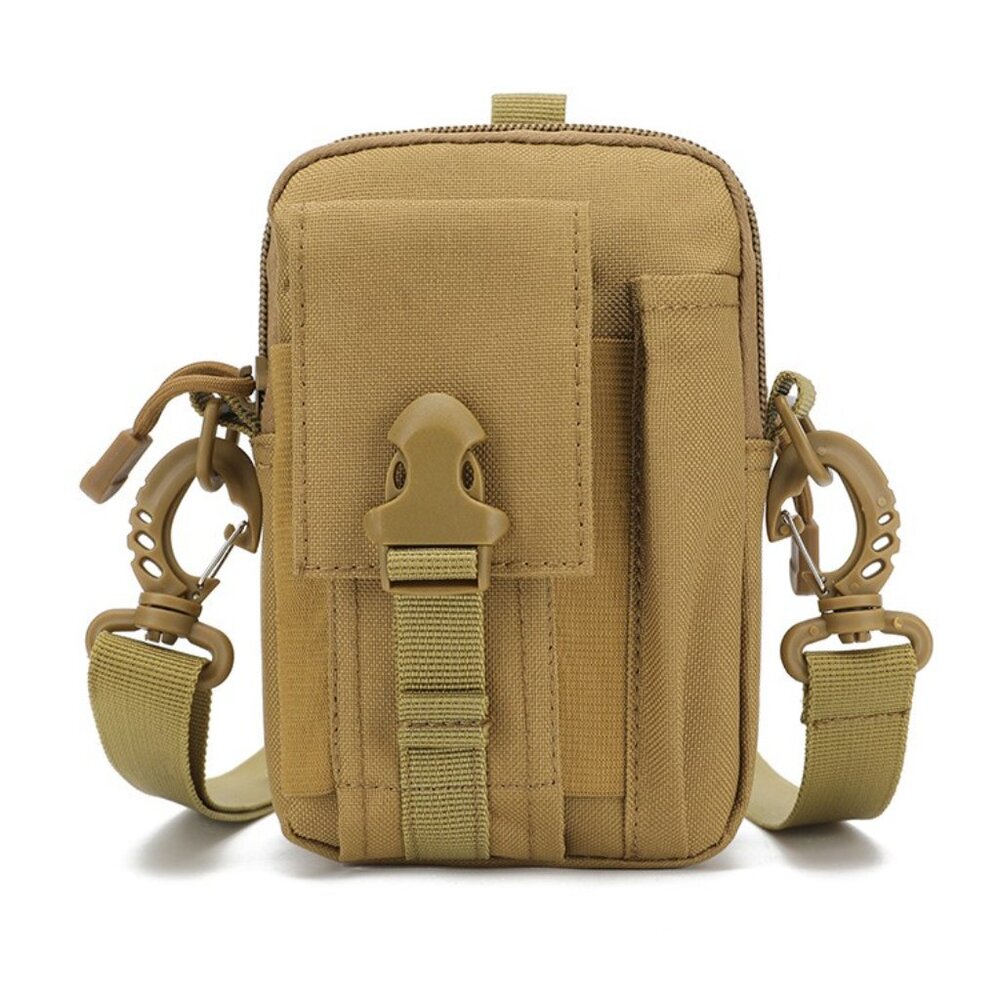 3 of Outdoor military enthusiast MOLLE tactical waist bag hanging bag